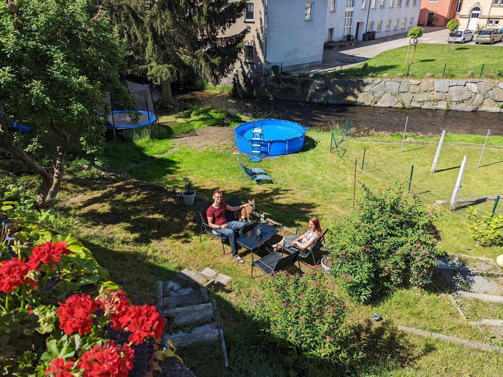 Hw4B - Urlaubsmagie - Zentral Mit Gemeinschaftsgarten, -Pool, -Sauna & Whirlpool Sebnitz Extérieur photo