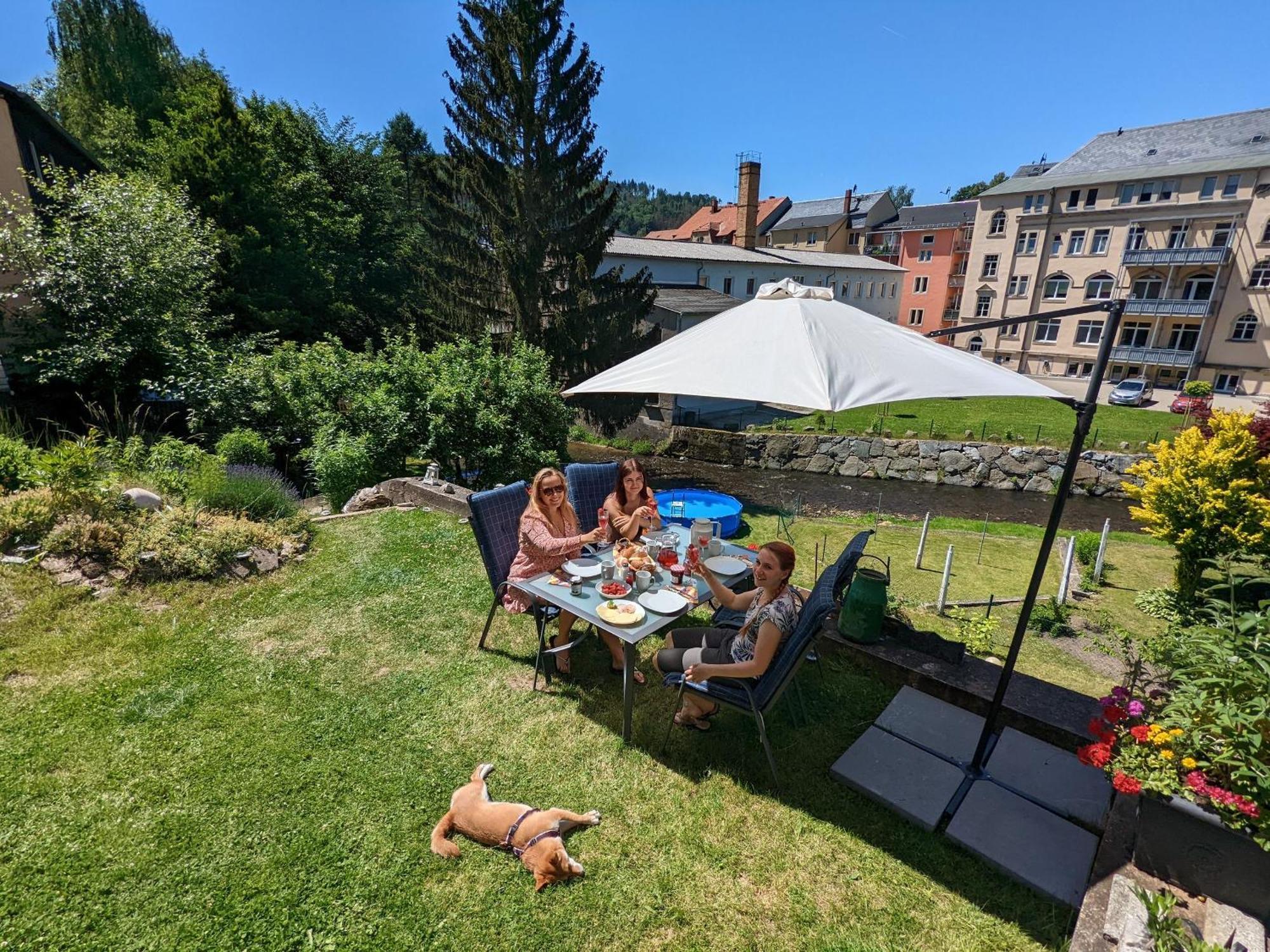 Hw4B - Urlaubsmagie - Zentral Mit Gemeinschaftsgarten, -Pool, -Sauna & Whirlpool Sebnitz Extérieur photo